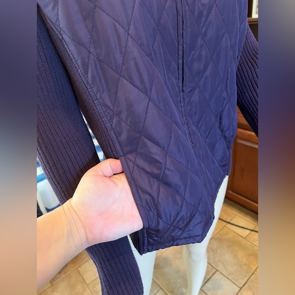 Croft & Barrow Purple Cotton Knitted Puffer Jacket Size Petite Large - Picture 6 of 10